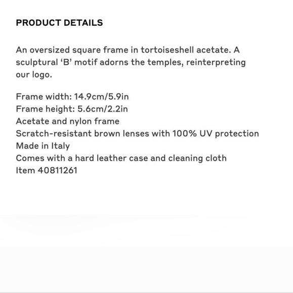 Burberry LARGE B LOGO Tortoise Shell Sunglasses- Full Inclusion - Picture 8 of 16